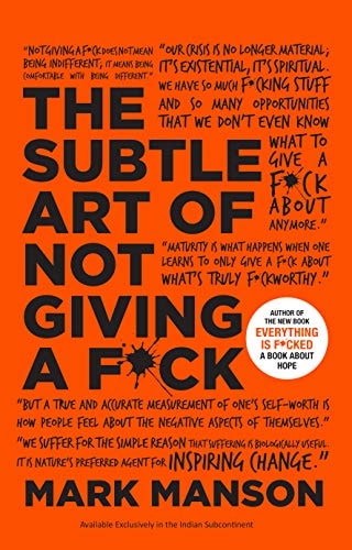 The Subtle Art of Not Giving a F*ck cover