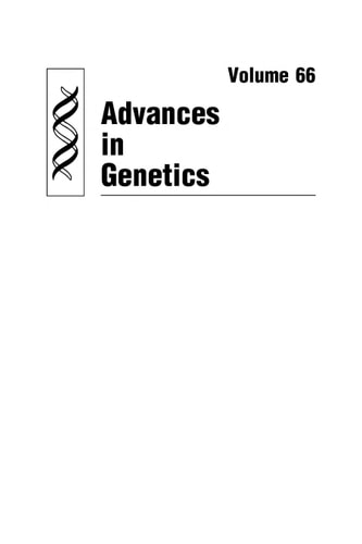 Advances in Genetics cover