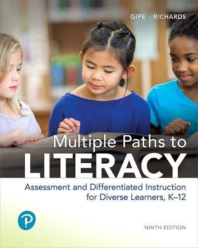 Multiple Paths to Literacy Assessment and Differentiated Instruction for Diverse Learners, K-12 cover