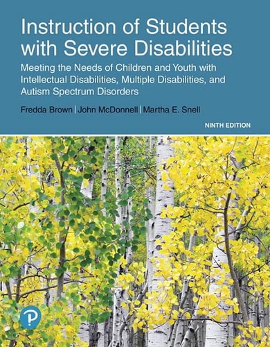 Instruction of Students with Severe Disabilities cover