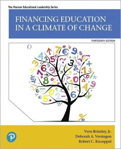 Financing Education in a Climate of Change cover