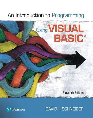 Introduction to Programming Using Visual Basic cover