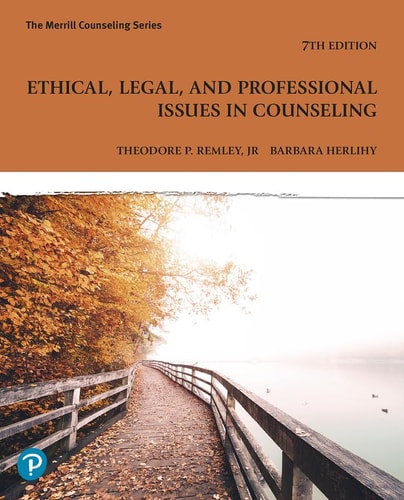 Ethical, Legal, and Professional Issues in Counseling cover