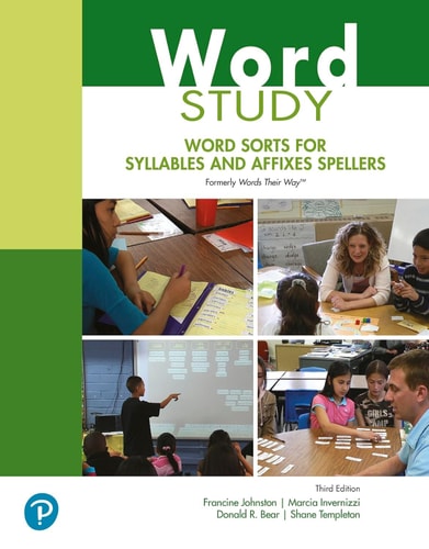Word Study Word Sorts for Syllables and Affixes Spellers cover