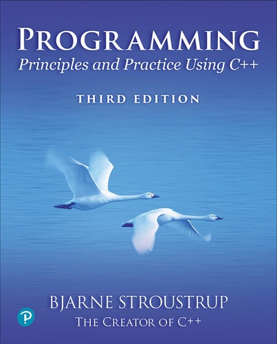 Programming Principles and Practice Using C++ cover