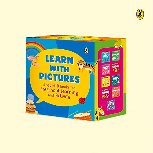 Learn with Pictures: Boxset: A set of 9 books for Preschool learning and activity cover