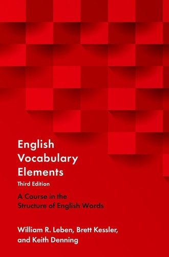 English Vocabulary Elements A Course in the Structure of English Words cover