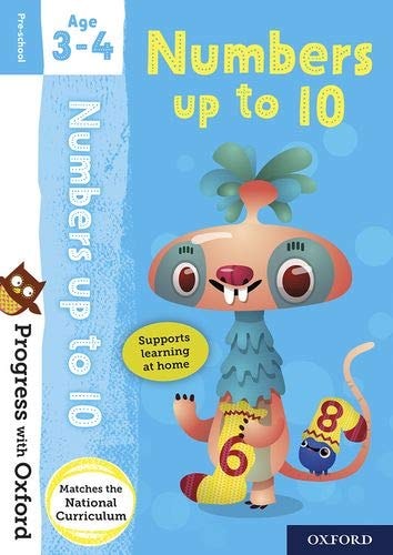 Progress with Oxford Numbers Up to 10 Age 3-4 - Prepare for School with Essential Maths Skills cover