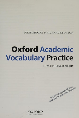 Oxford Academic Vocabulary Practice Lower-intermediate. B1 cover