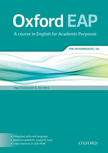 Oxford EAP Pre-Intermediate A Course in English for Academic Purposes cover