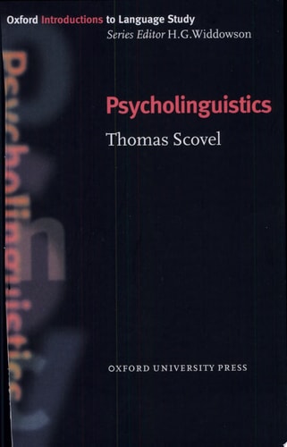 Psycholinguistics cover