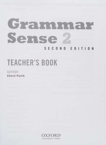 Grammar Sense: 2: Teacher's Book with Online Practice Access Code Card cover