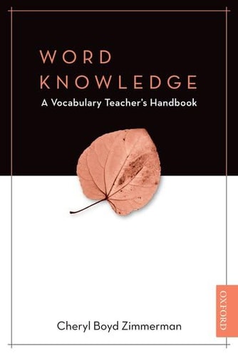 Word Knowledge The Vocabulary Teacher's Handbook cover