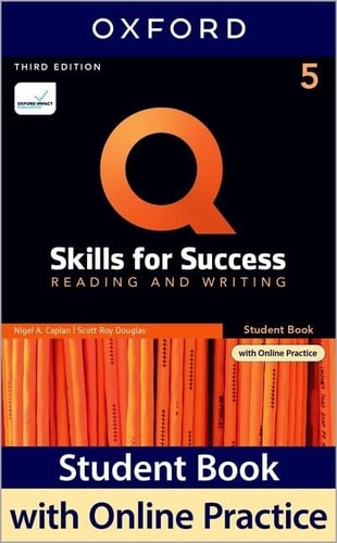 Q Skills for Success Reading and Writing, 5th Level 3rd Edition Student book and IQ Online Access cover