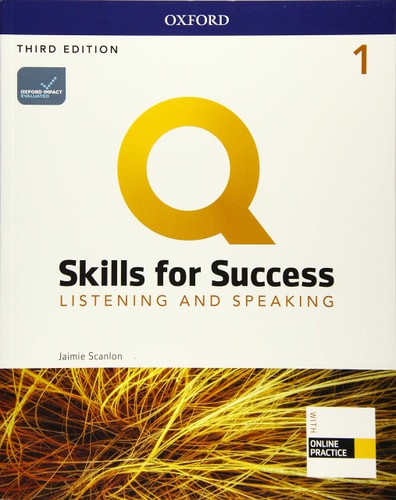 Q3e 1 Listening and Speaking Student Book and IQ Online Pack cover