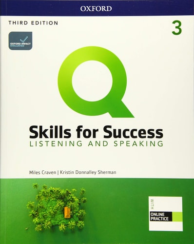 Q3e 3 Listening and Speaking Student Book and IQ Online Pack cover