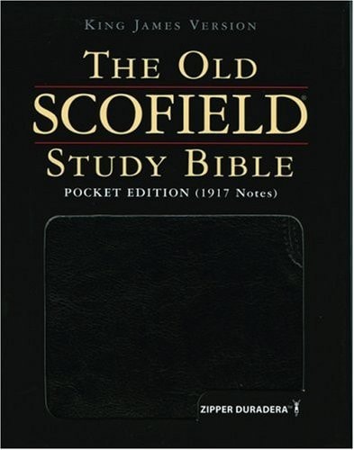 The Old Scofield® Study Bible, KJV, Pocket Edition, Zipper Duradera Black cover