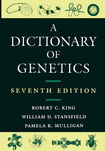 A Dictionary of Genetics cover