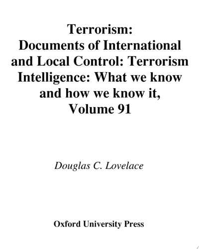 Terrorism Documents of International and Local Control Volumes 90 and 91 cover