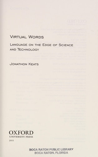 Virtual Words Language from the Edge of Science and Technology cover