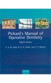 Pickard's Manual Of Operative Dentistry, 8E cover
