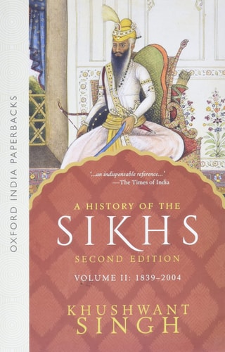 A History of the Sikhs cover