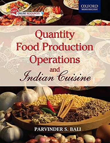 Quantity Food Production Operations and Indian Cuisine cover