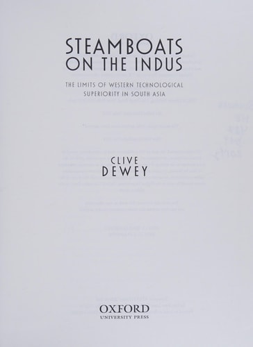 Steamboats on the Indus The Limits of Western Technological Superiority in South Asia cover