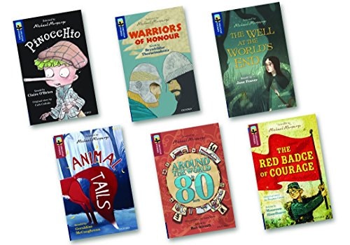 Pinocchio; Warroirs of Honour; the Well at the World's End; Animal Tails; Around the World in 80 Days; the Red Badge of Courage, Level 14-15 cover