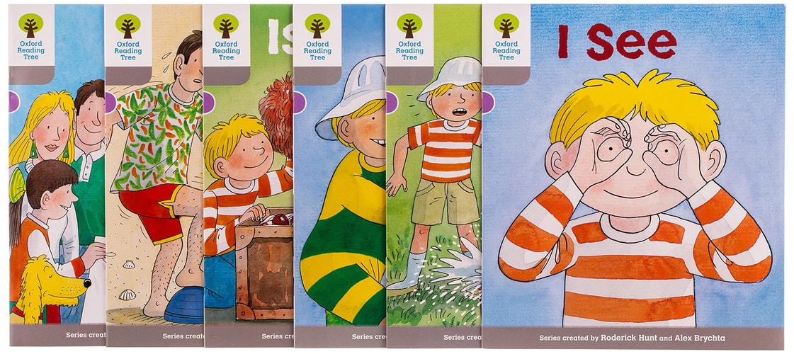 Oxford Reading Tree: Stage 1 More First Words: Pack Of 6 Floppy Did This; Get Dad; Get On; I See; Is It?; Up You Go, Level 1 cover