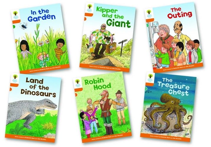 In the Garden, Kippers Aaaand the Giant, The Outing, Land of the Dinosaurs, Robin Hood, The Treasure Chest cover