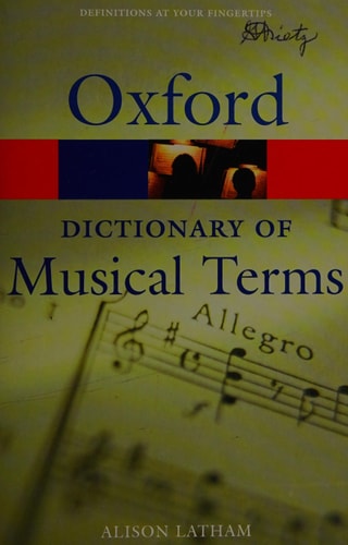 The Oxford Dictionary of Musical Terms cover