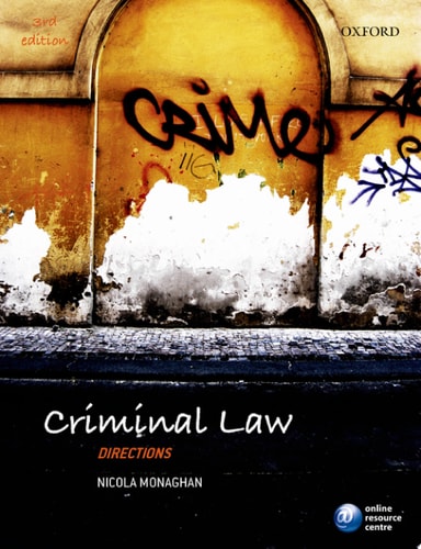 Criminal Law Directions cover
