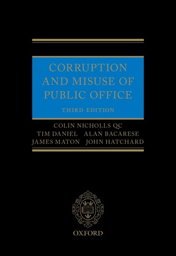 Corruption and Misuse of Public Office cover