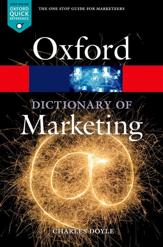 A Dictionary of Marketing cover
