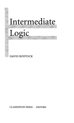 Intermediate Logic cover