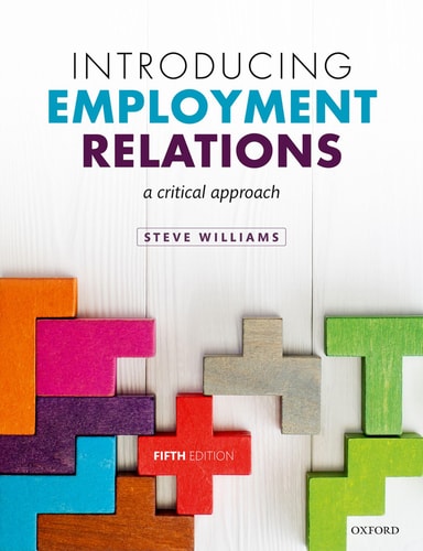 Introducing Employment Relations A Critical Approach cover