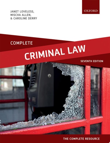Complete Criminal Law Text, Cases, and Materials cover