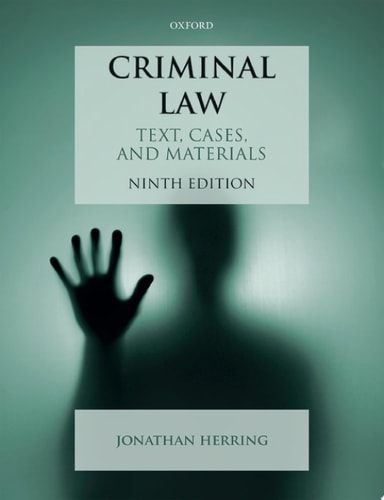 Criminal Law Text, Cases, and Materials cover