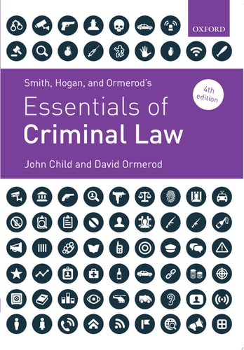 Smith, Hogan, and Ormerod's Essentials of Criminal Law cover
