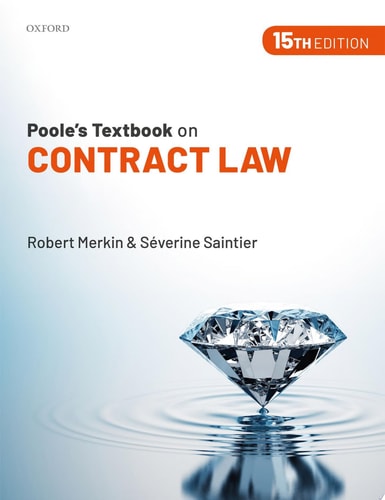 Poole's Textbook on Contract Law cover