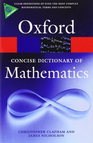 The Concise Oxford Dictionary of Mathematics cover