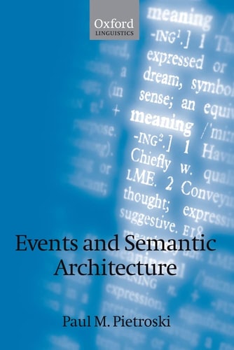 Events and Semantic Architecture cover