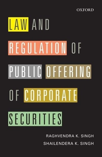 Law and Regulation of Public Offering of Corporate Securities cover