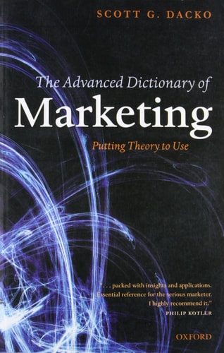 Advanced Dict Of Marketing cover