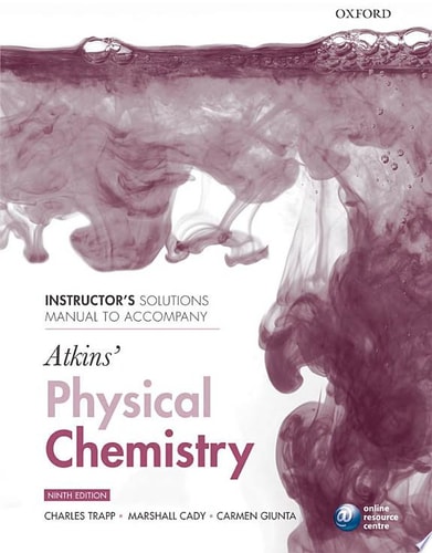 Instructor's Solutions Manual to Accompany Atkins' Physical Chemistry, Ninth Edition cover