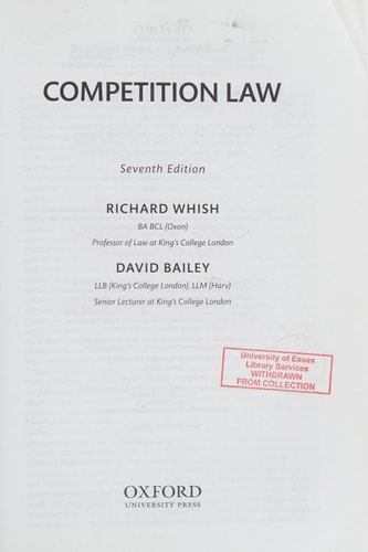 Competition Law cover