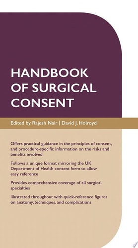 Handbook of Surgical Consent cover