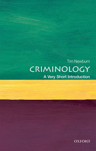 Criminology A Very Short Introduction cover