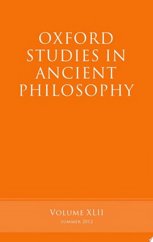 Oxford Studies in Ancient Philosophy, Volume 42 cover